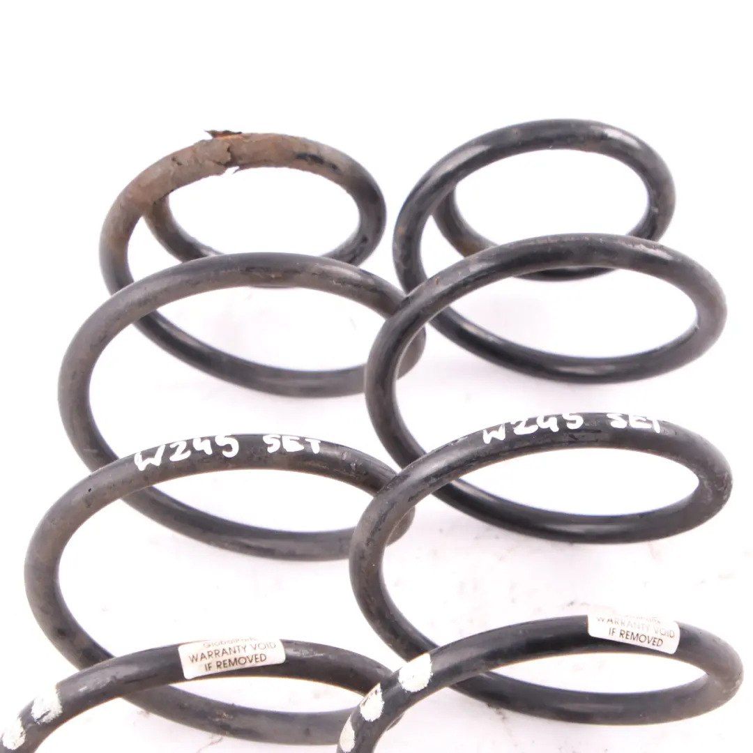 Mercedes W169 W245 Juego suspensión trasera muelles helicoidales 5X Blanco - SKU A1693243104 - Número de pieza A1693243104