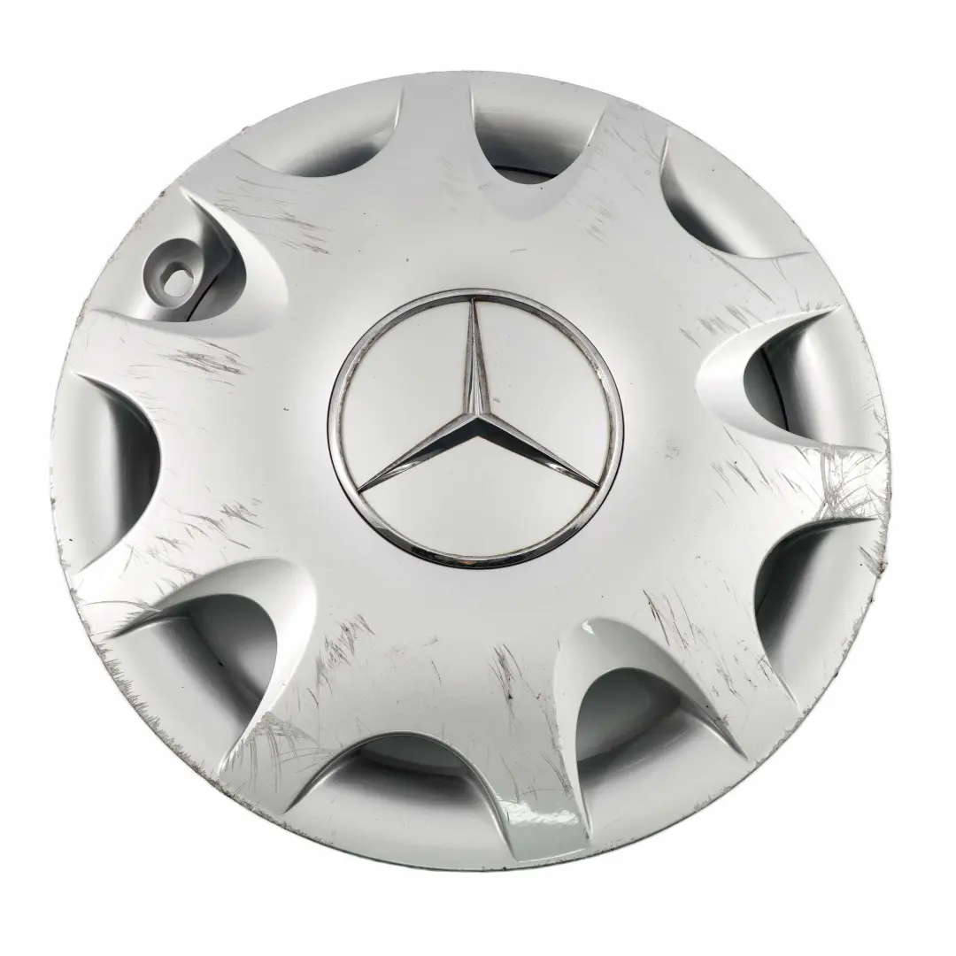 Copriruota Argento Coprimozzo Pannello Trim 15" per Mercedes W169 con numero di parte A1694000025 Mercedes W169 Copriruota Argento Coprimozzo Pannello Trim 15" - SKU A1694000025-3 - Numero di parte A1694000025