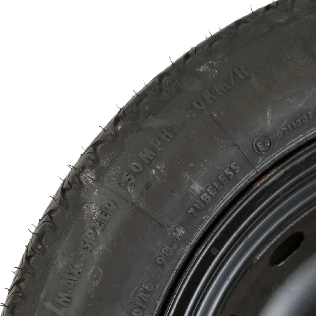 Mercedes-Benz W169 W245 Compact Spare Wheel Steel R16 Tyre 125/90  - SKU A1694000802-1 - Part number A1694000802