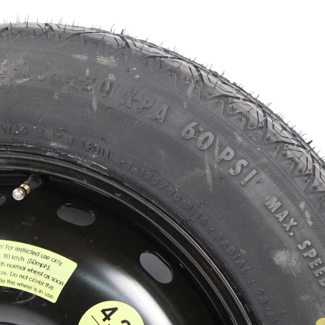 Mercedes W169 W245 Koło Zapasowe R16 Opona 125/90 - SKU A1694000802-2 - Numer Części A1694000802