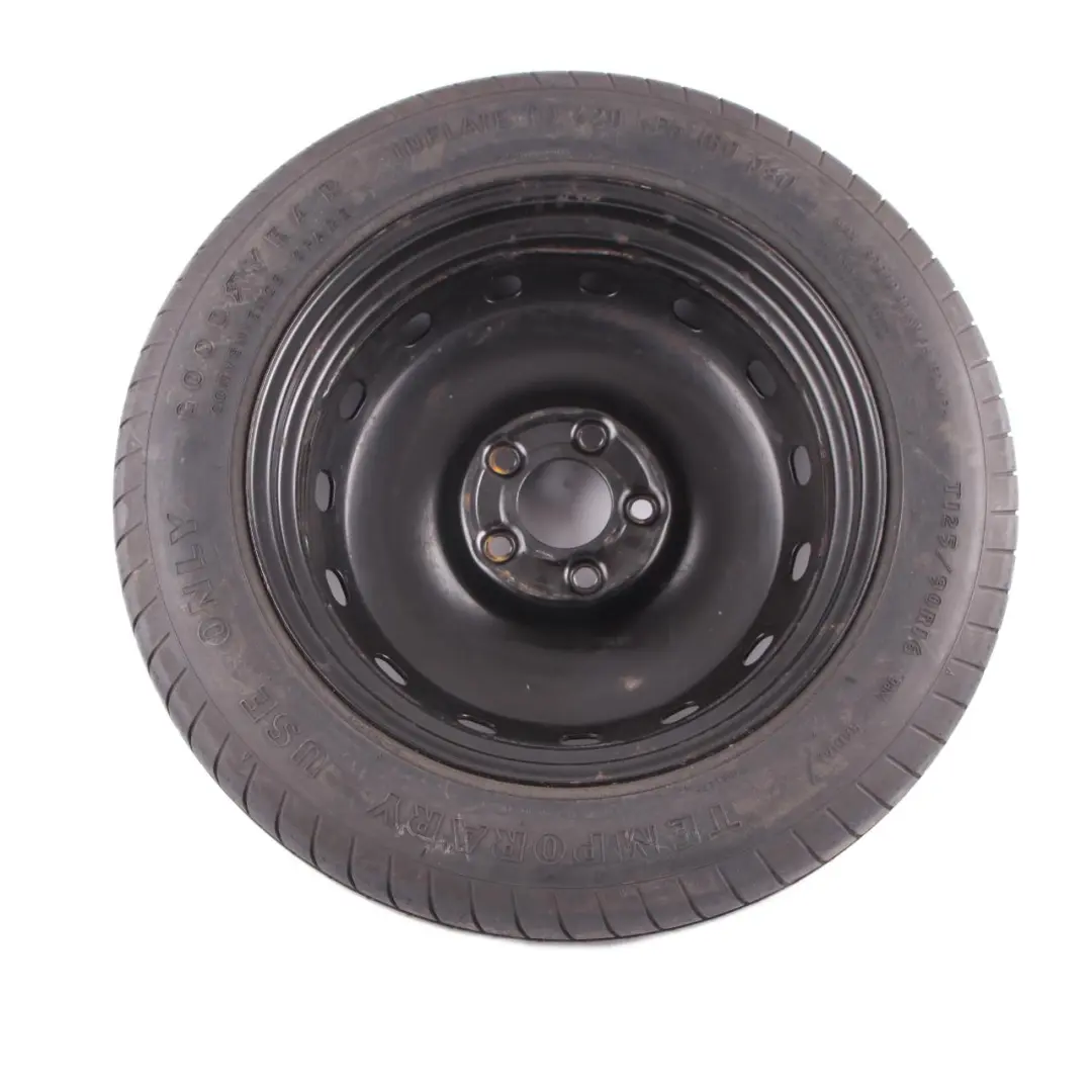 Ruota scorta compatta in acciaio R16 Pneumatico 125/90 per Mercedes W169 W245 con numero di parte A1694000802 Mercedes W169 W245 Ruota scorta compatta in acciaio R16 Pneumatico 125/90 - SKU A1694000802-3 - Numero di parte A1694000802