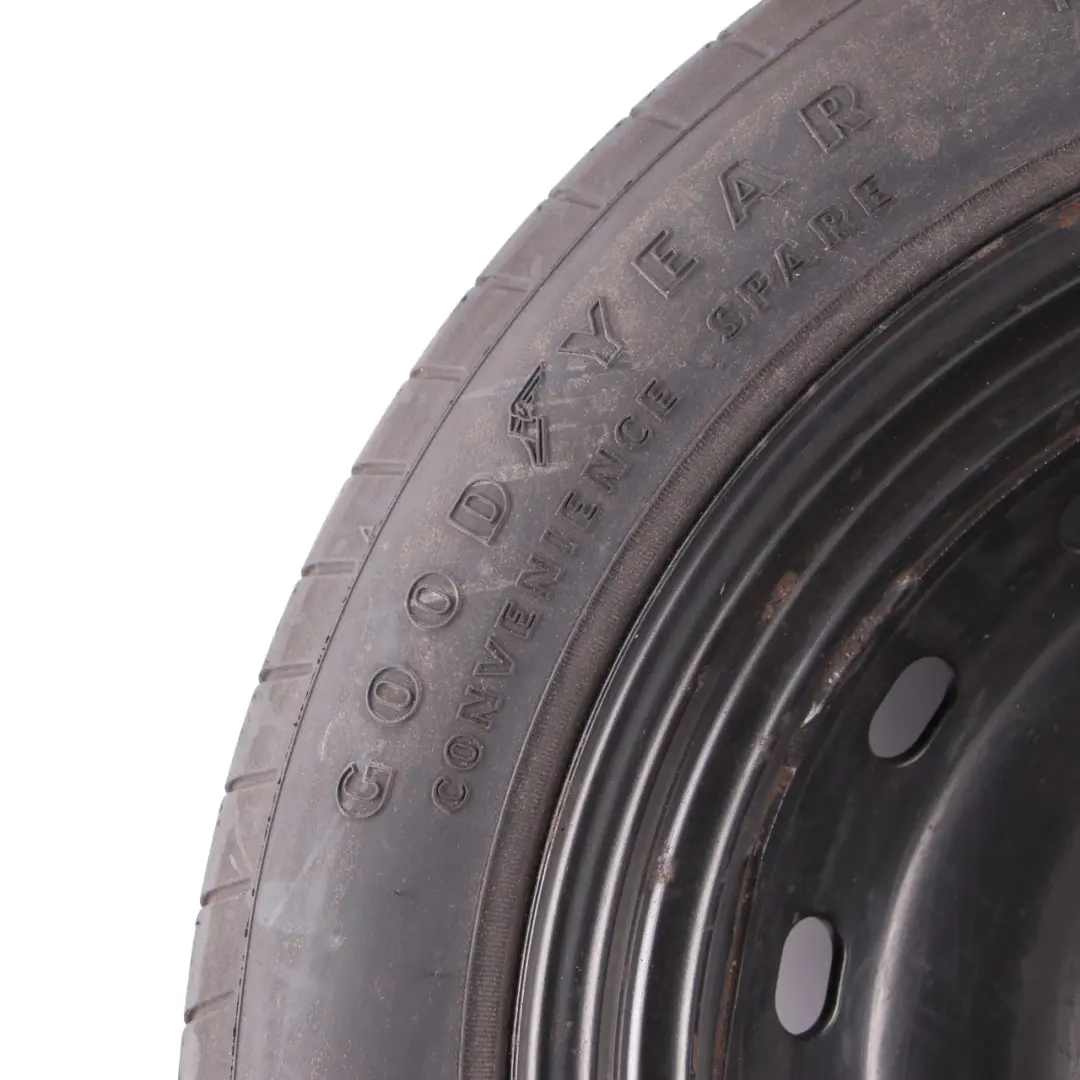 Rueda de repuesto compacta Mercedes W169 W245 Acero R16 Neumático 125/90 para con número de pieza A1694000802 Rueda de repuesto compacta Mercedes W169 W245 Acero R16 Neumático 125/90 - SKU A1694000802-3 - Número de pieza A1694000802