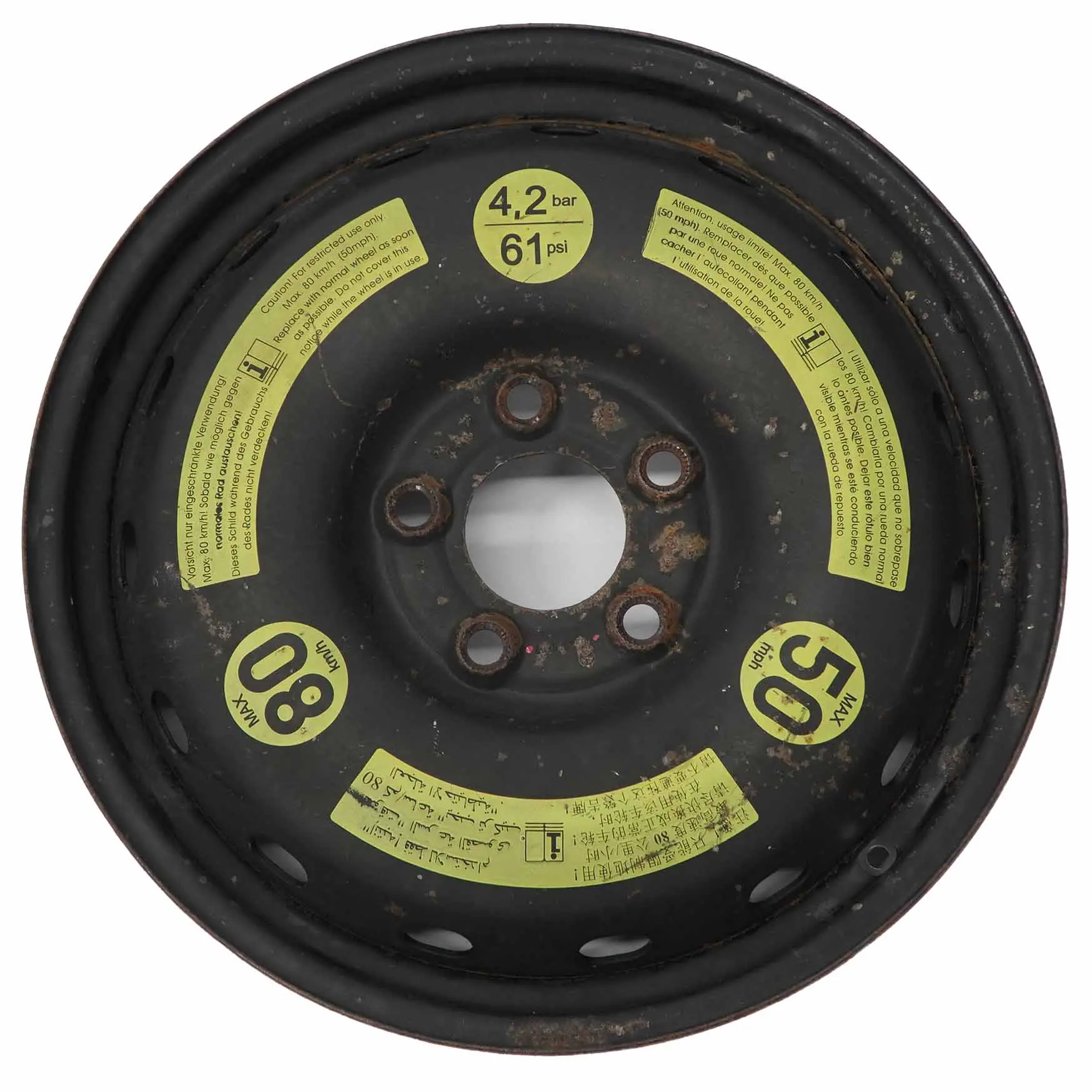 Mercedes W169 W245 Ruota scorta compatta in acciaio 16'' 3,5J ET:32 A1694000802