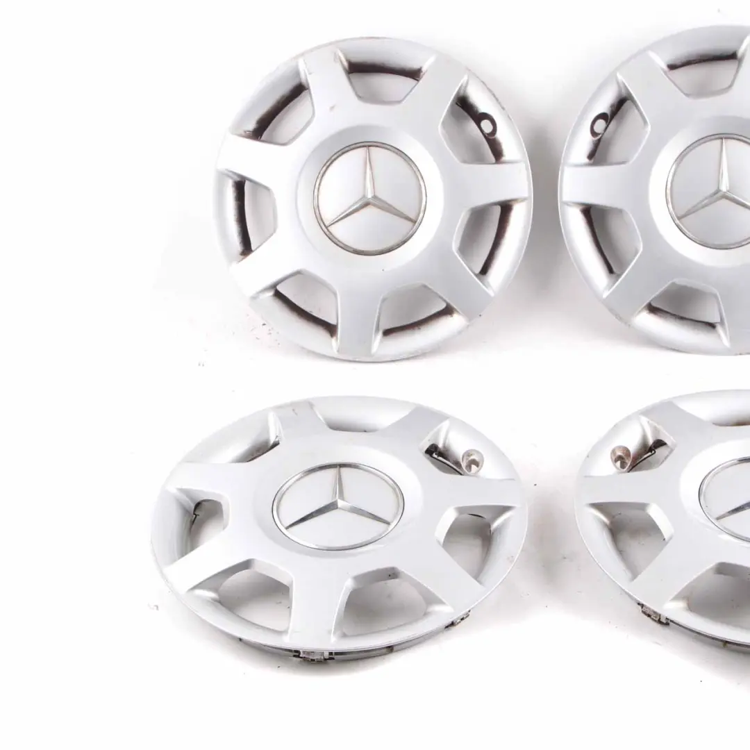 Cap Mercedes W169 15'' Centre Trim Hub Cover Silver to Wheel with Part number A1694000925 Wheel Cap Mercedes W169 15'' Centre Trim Hub Cover Silver - SKU A1694000925-SET - Part number A1694000925