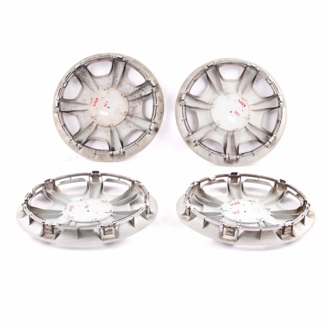 Wheel Cap Mercedes W169 15'' Centre Trim Hub Cover Silver - SKU A1694000925-SET - Part number A1694000925