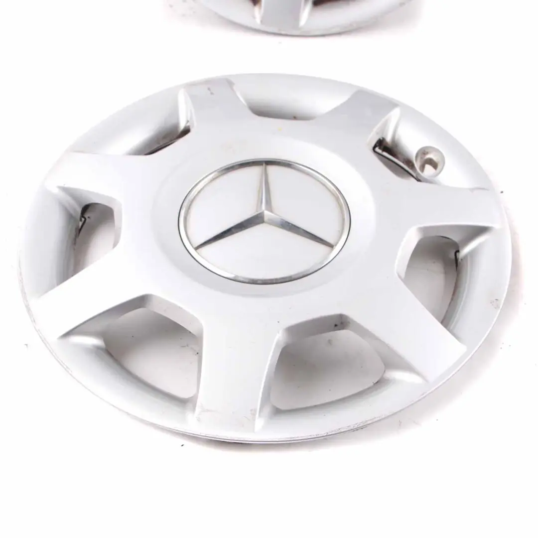 Cap Mercedes W169 15'' Centre Trim Hub Cover Silver to Wheel with Part number A1694000925 Wheel Cap Mercedes W169 15'' Centre Trim Hub Cover Silver - SKU A1694000925-SET - Part number A1694000925