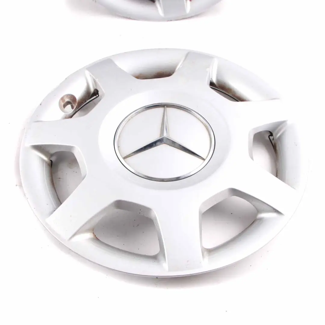 Wheel Cap Mercedes W169 15'' Centre Trim Hub Cover Silver - SKU A1694000925-SET - Part number A1694000925