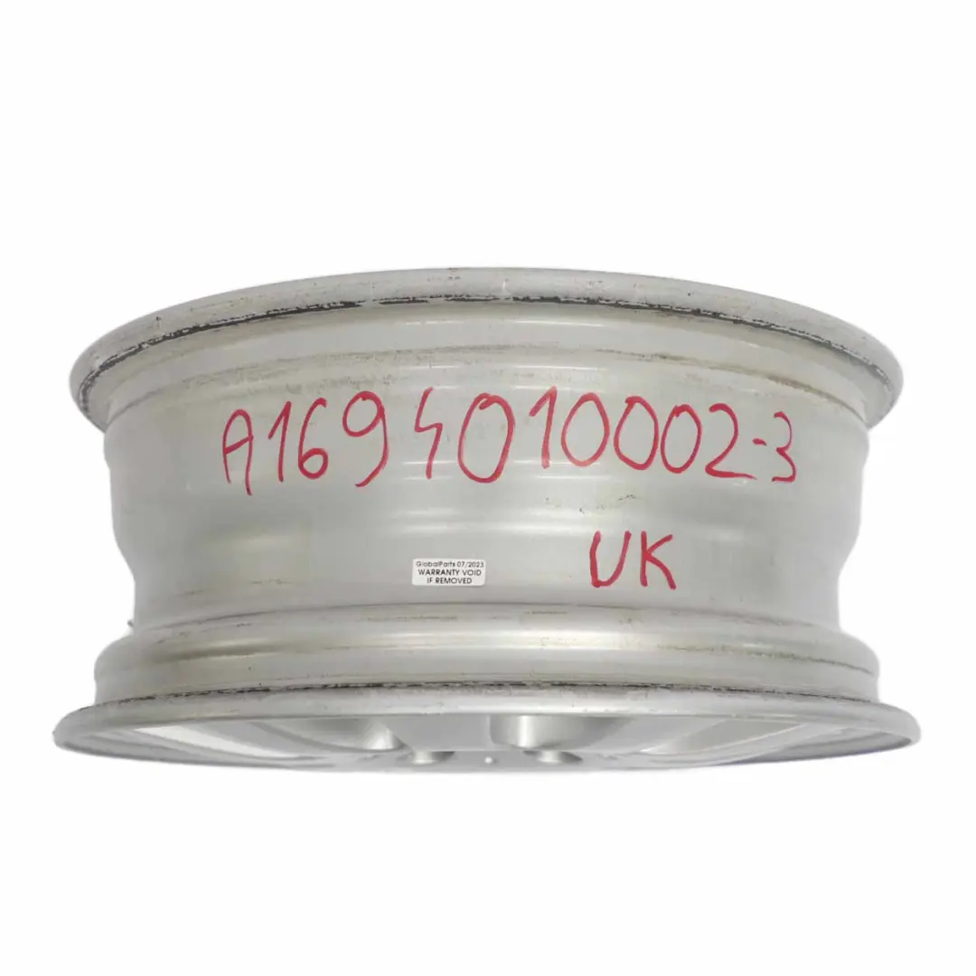 Alloy Wheel Rim 15" ET:44 6J to Mercedes W169 Silver with Part number A1694010002 Mercedes W169 Silver Alloy Wheel Rim 15" ET:44 6J - SKU A1694010002-3 - Part number A1694010002