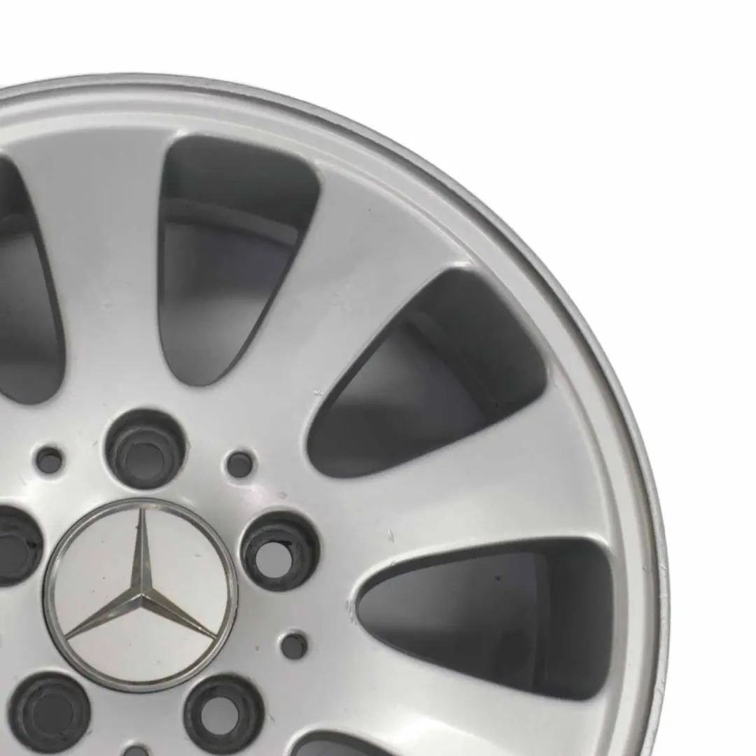 Alloy Wheel Rim 15" ET:44 6J to Mercedes W169 Silver with Part number A1694010002 Mercedes W169 Silver Alloy Wheel Rim 15" ET:44 6J - SKU A1694010002-3 - Part number A1694010002