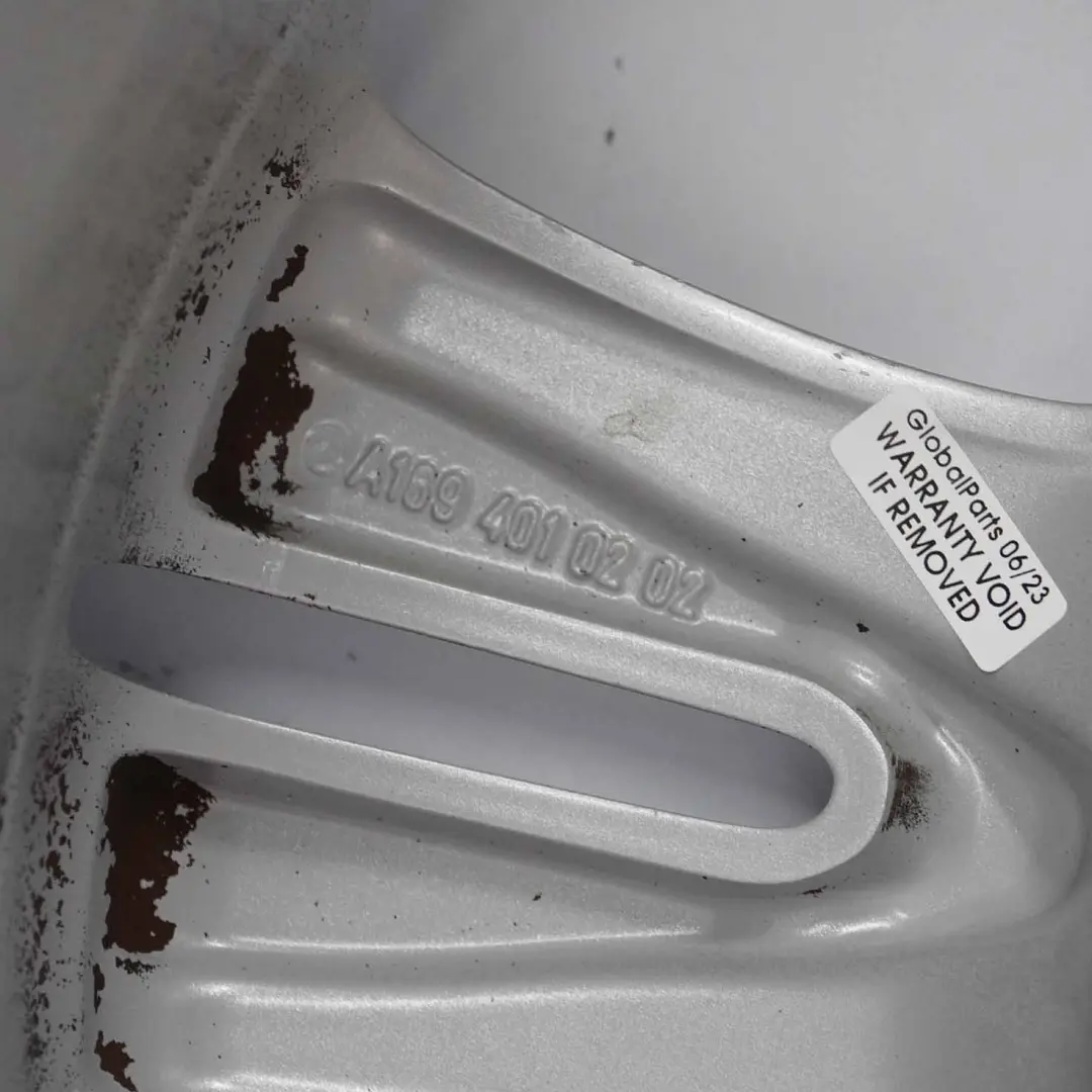 Alloy Wheel Rim 16" ET:46 6J to Mercedes W245 Silver with Part number A1694010202 Mercedes W245 Silver Alloy Wheel Rim 16" ET:46 6J - SKU A1694010202-1 - Part number A1694010202