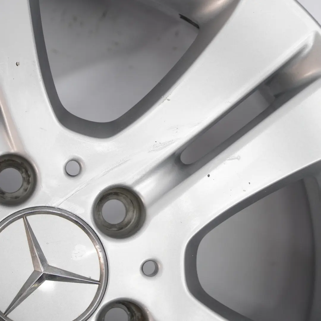 Alloy Wheel Rim 16" ET:46 6J to Mercedes W245 Silver with Part number A1694010202 Mercedes W245 Silver Alloy Wheel Rim 16" ET:46 6J - SKU A1694010202-1 - Part number A1694010202