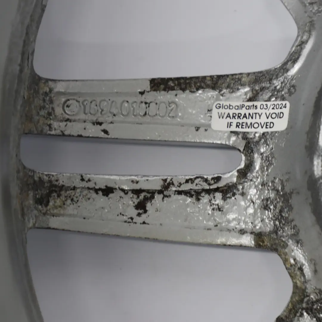 Alloy Wheel Rim 16" 6J ET:46 to Mercedes W169 Silver with Part number A1694010802 Mercedes W169 Silver Alloy Wheel Rim 16" 6J ET:46 - SKU A1694010802-3 - Part number A1694010802