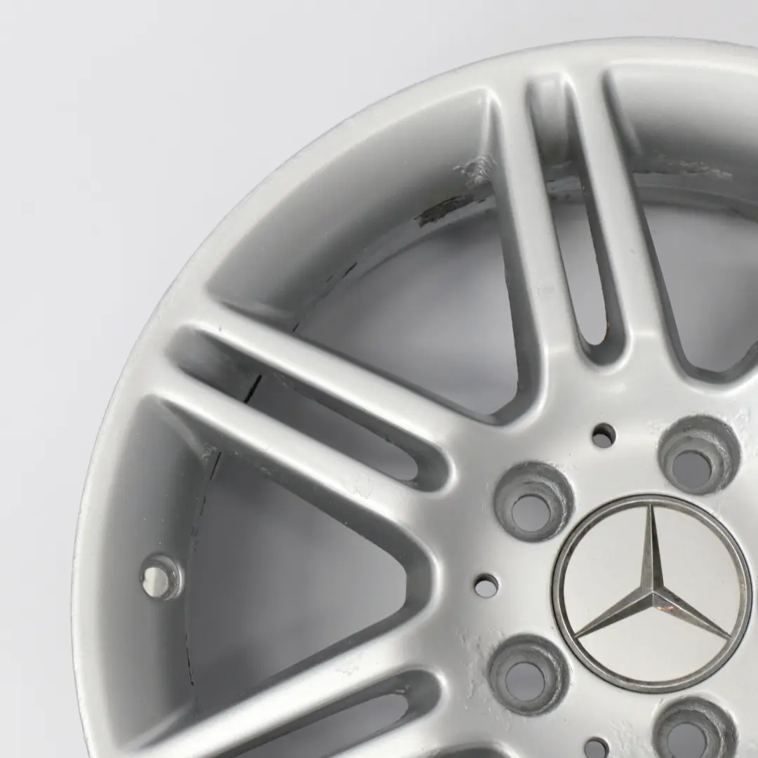 Alloy Wheel Rim 16" 6J ET:46 to Mercedes W169 Silver with Part number A1694010802 Mercedes W169 Silver Alloy Wheel Rim 16" 6J ET:46 - SKU A1694010802-3 - Part number A1694010802