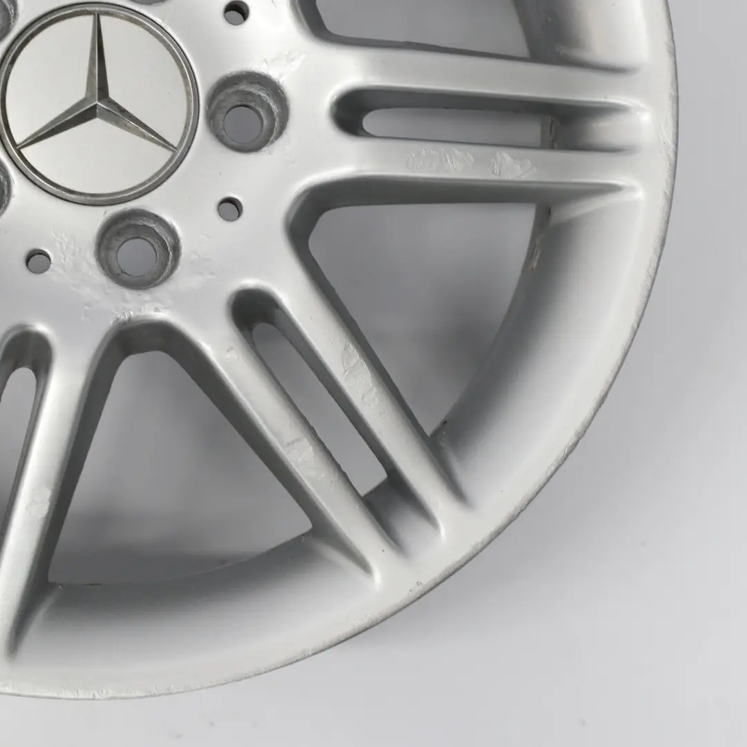 Alloy Wheel Rim 16" 6J ET:46 to Mercedes W169 Silver with Part number A1694010802 Mercedes W169 Silver Alloy Wheel Rim 16" 6J ET:46 - SKU A1694010802-3 - Part number A1694010802