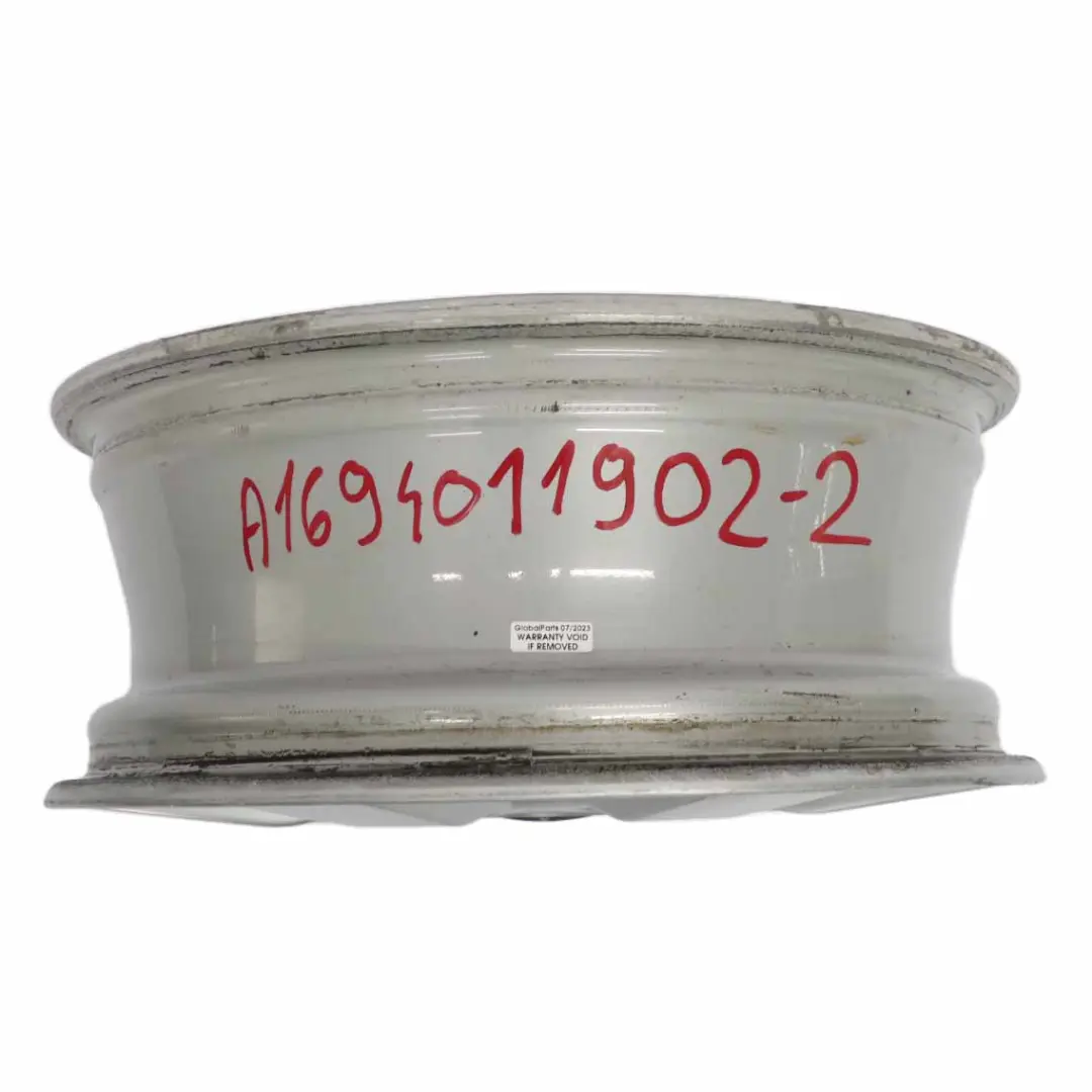 Cerchio in lega argento 16" 6J ET:46 per Mercedes W169 W245 con numero di parte A1694011902 Mercedes W169 W245 Cerchio in lega argento 16" 6J ET:46 - SKU A1694011902-2 - Numero di parte A1694011902