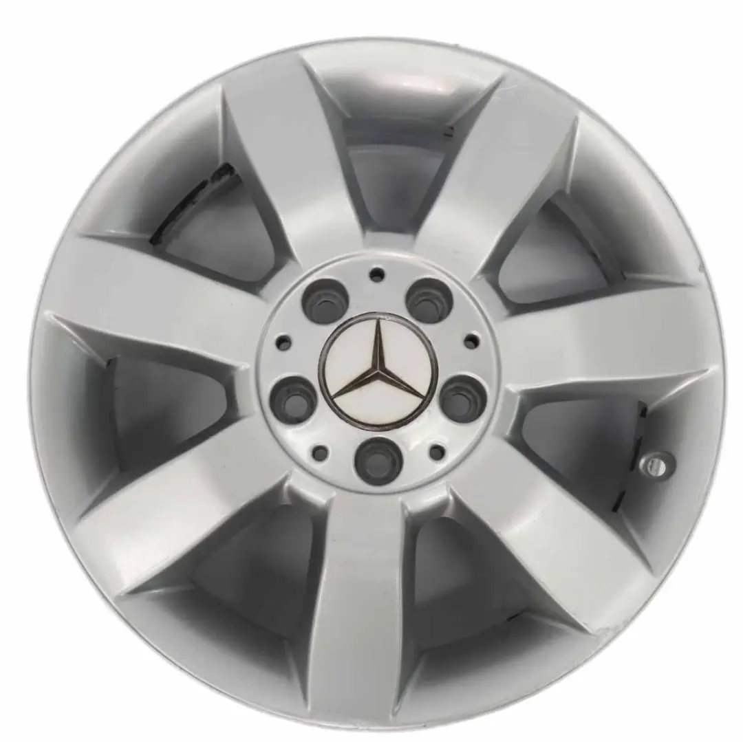 Mercedes W169 W245 Silver Alloy Wheel Rim 16" 6J ET:46 - SKU A1694011902-2 - Part number A1694011902