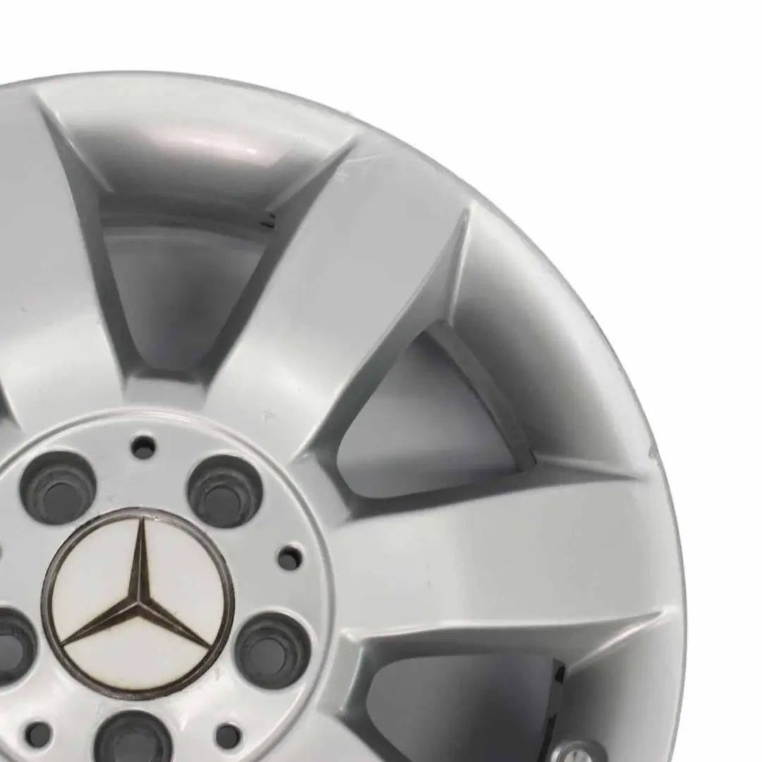 Mercedes W169 W245 Silver Alloy Wheel Rim 16" 6J ET:46 - SKU A1694011902-2 - Part number A1694011902