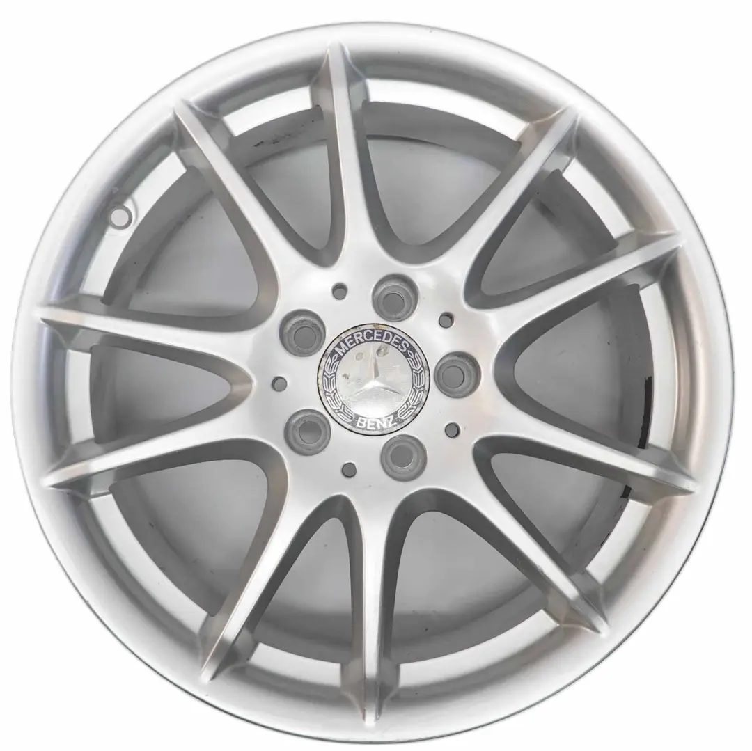  Cerchio Mercedes W169 W245 Argento Lega 17" 7J Et:49 - SKU A1694012602-2 - Numero di parte A1694012602