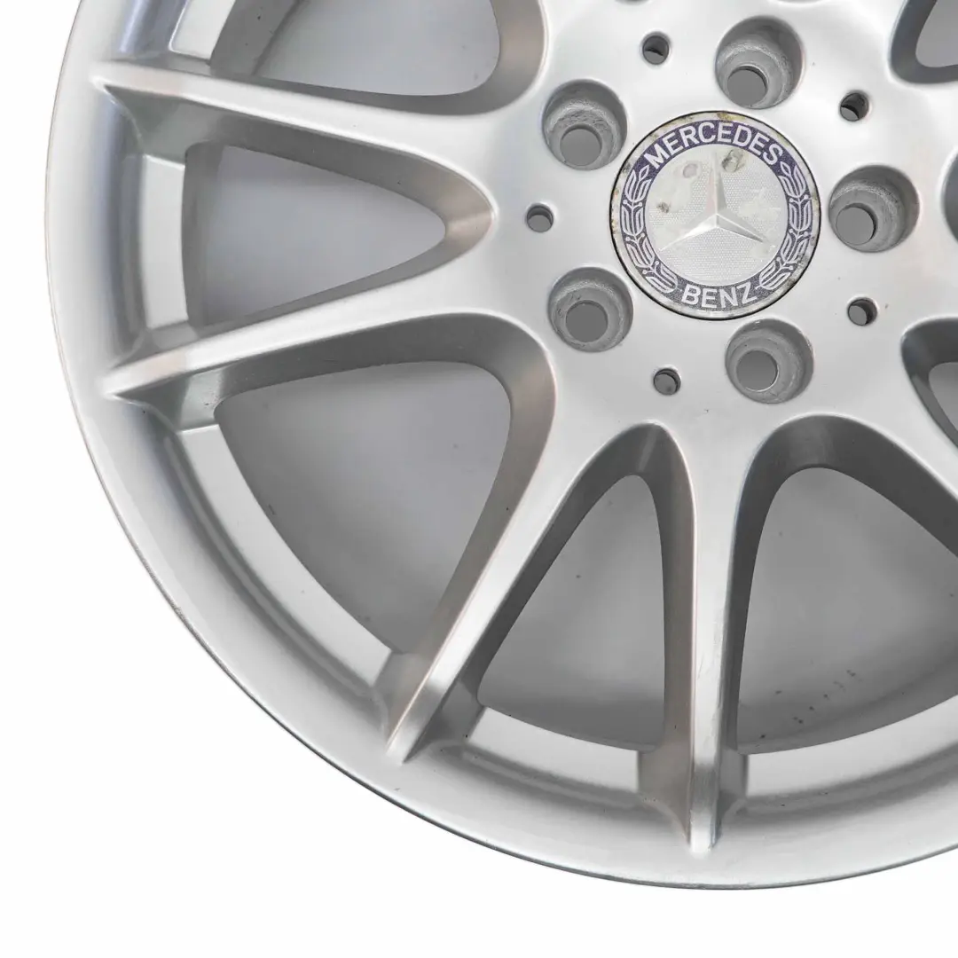  Cerchio Mercedes W169 W245 Argento Lega 17" 7J Et:49 - SKU A1694012602-2 - Numero di parte A1694012602