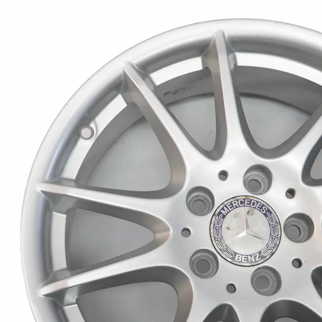  Cerchio Mercedes W169 W245 Argento Lega 17" 7J Et:49 - SKU A1694012602-2 - Numero di parte A1694012602
