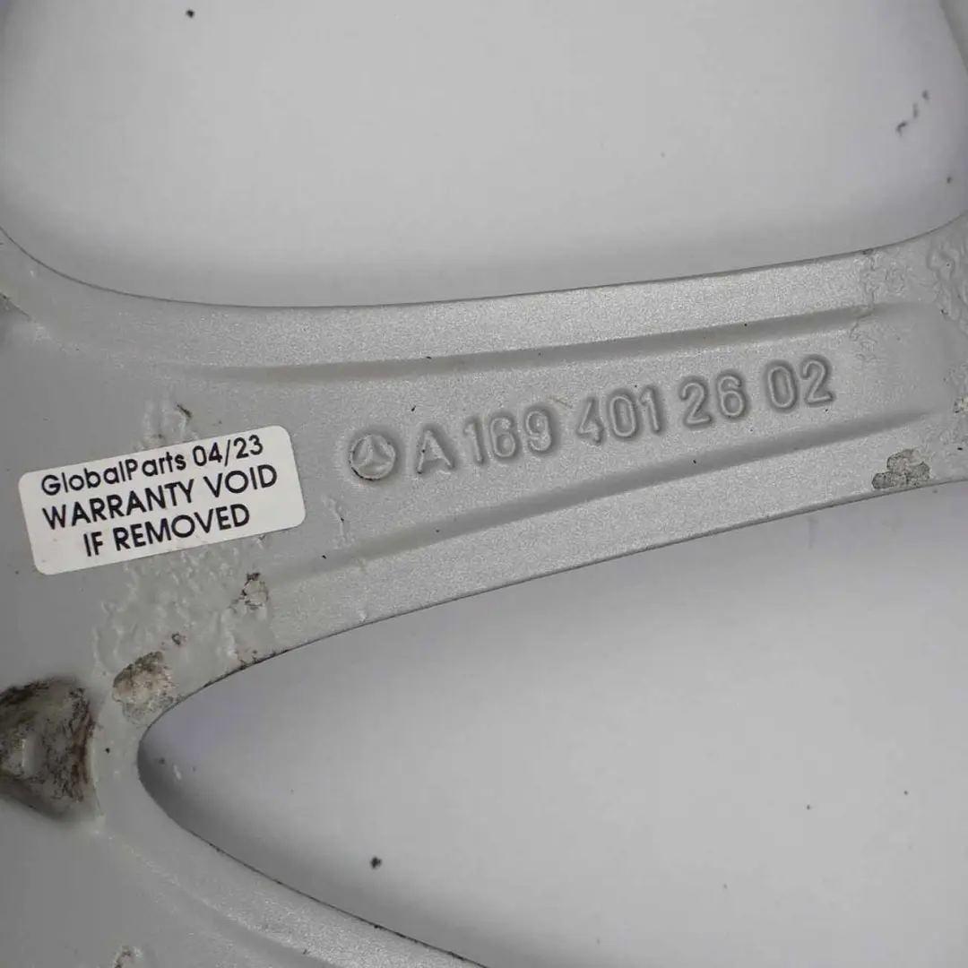  Cerchio Mercedes W169 W245 Argento Lega 17" 7J Et:49 - SKU A1694012602-2 - Numero di parte A1694012602