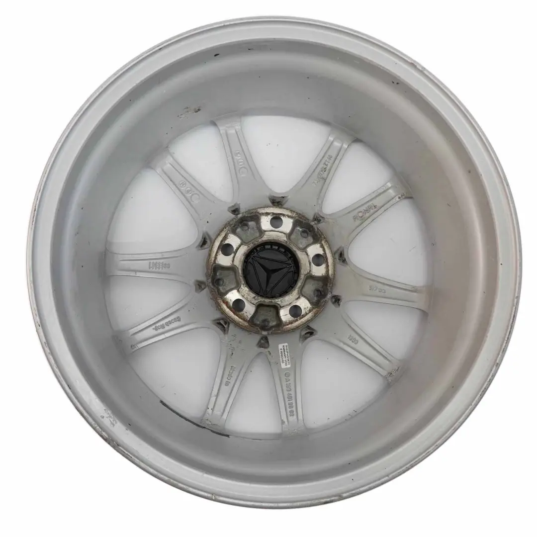  Cerchio Mercedes W169 W245 Argento Lega 17" 7J Et:49 - SKU A1694012602-2 - Numero di parte A1694012602