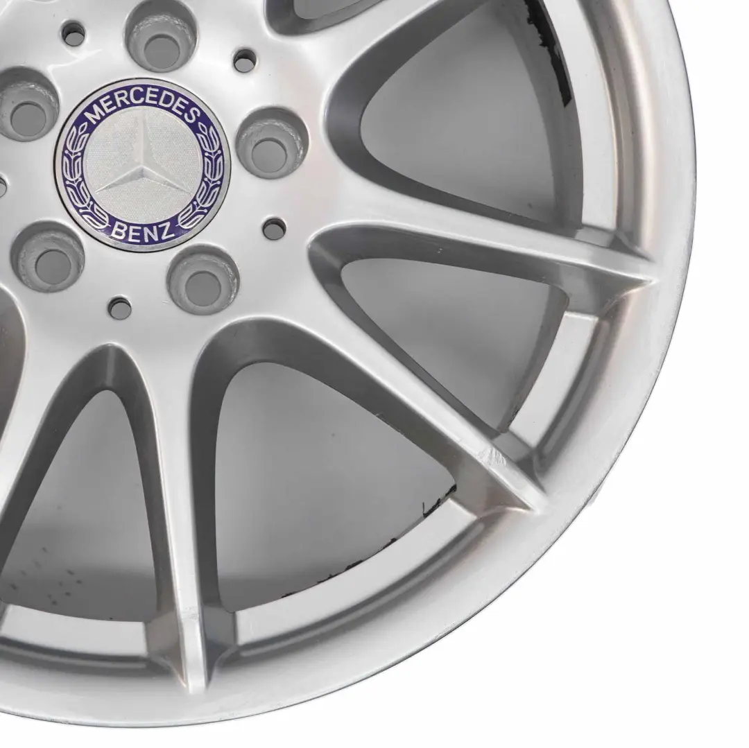 Rim Mercedes W169 W245 Silver Alloy 17" 7J ET:49 to Wheel with Part number A1694012602 Wheel Rim Mercedes W169 W245 Silver Alloy 17" 7J ET:49 - SKU A1694012602-4 - Part number A1694012602