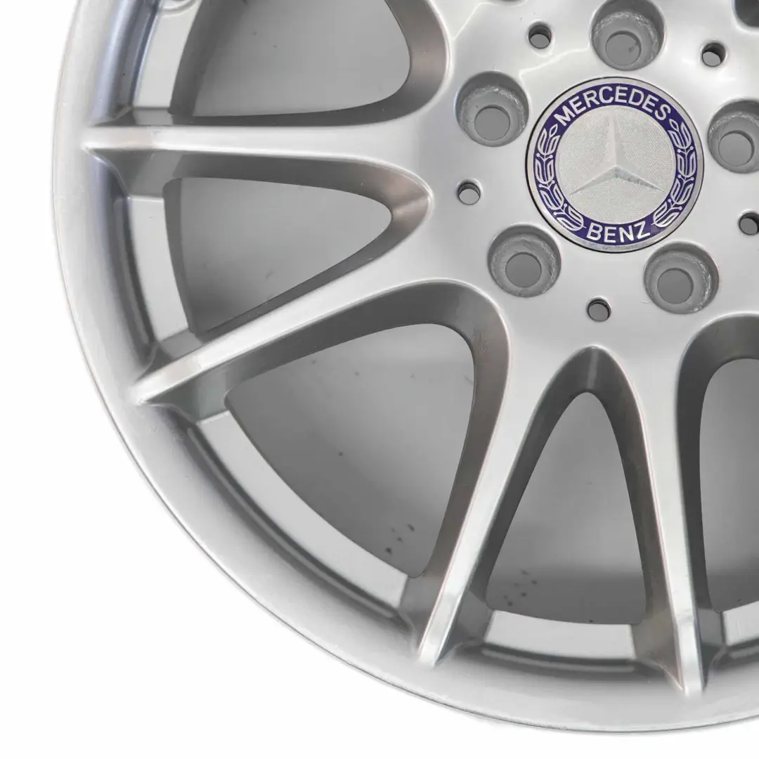Rim Mercedes W169 W245 Silver Alloy 17" 7J ET:49 to Wheel with Part number A1694012602 Wheel Rim Mercedes W169 W245 Silver Alloy 17" 7J ET:49 - SKU A1694012602-4 - Part number A1694012602