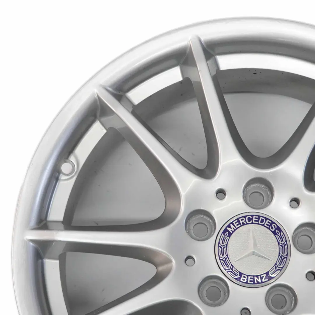 Rim Mercedes W169 W245 Silver Alloy 17" 7J ET:49 to Wheel with Part number A1694012602 Wheel Rim Mercedes W169 W245 Silver Alloy 17" 7J ET:49 - SKU A1694012602-4 - Part number A1694012602