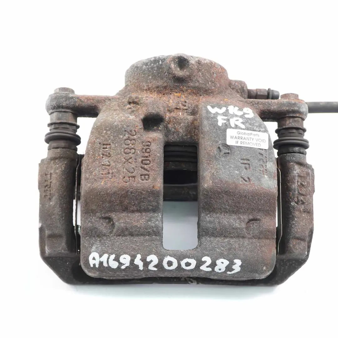 Mercedes-Benz A B W169 W245 A200 B200 Front Right O/S Wheel Brake Caliper 288x25 to with Part number A1694200283 Mercedes-Benz A B W169 W245 A200 B200 Front Right O/S Wheel Brake Caliper 288x25 - SKU A1694200283 - Part number A1694200283