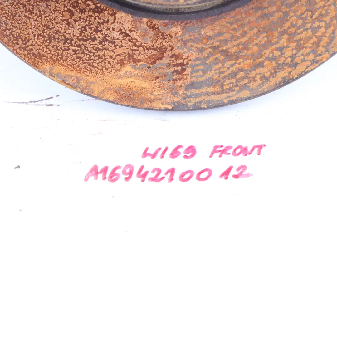 Brake Disc Mercedes W169 Front Left Right N/O/S Wheel Brake Disc to with Part number A1694210012 Brake Disc Mercedes W169 Front Left Right N/O/S Wheel Brake Disc - SKU A1694210012 - Part number A1694210012