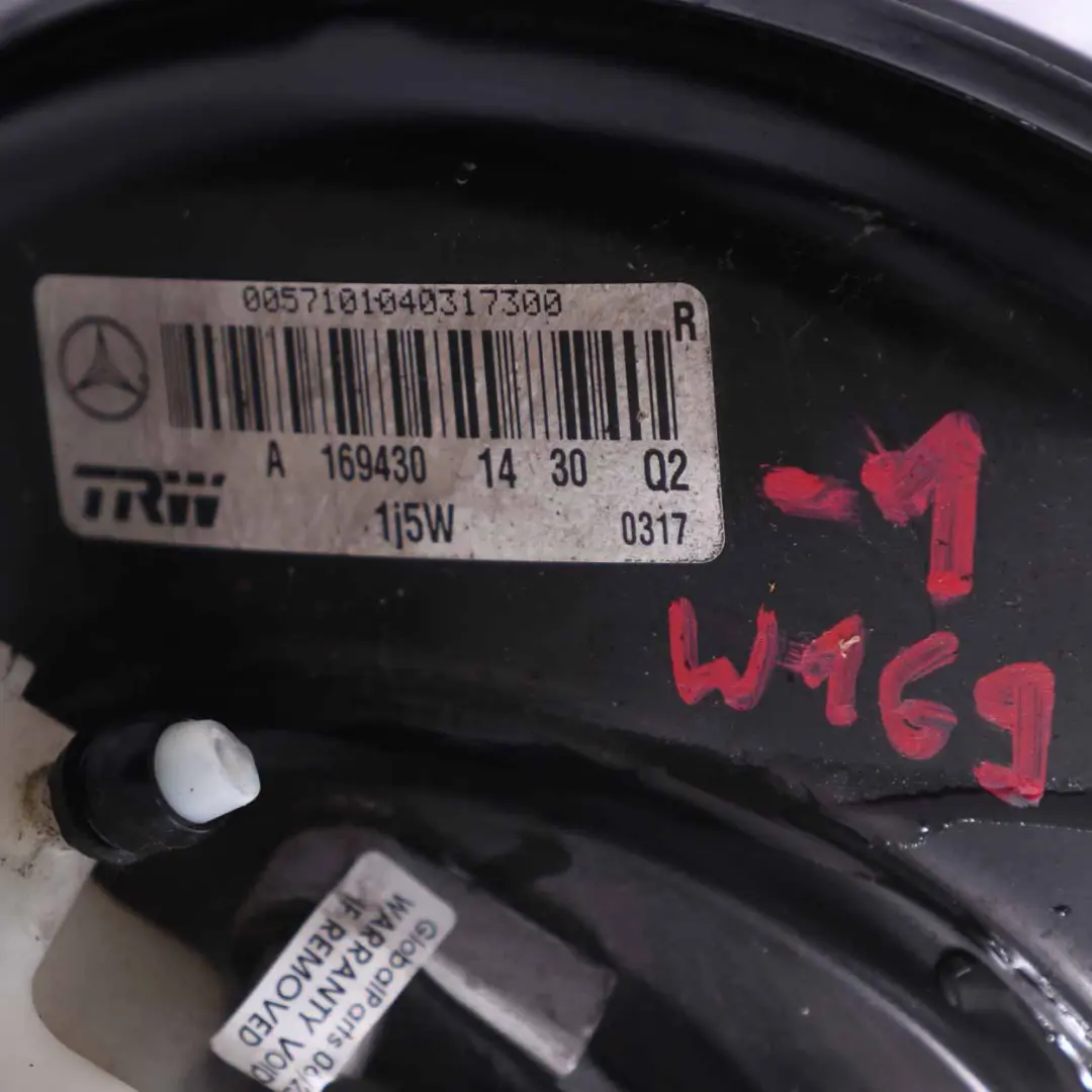 Brake Servo Mercedes W169 W245 Master Cylinder Unit to with Part number A1694301430 Brake Servo Mercedes W169 W245 Master Cylinder Unit - SKU A1694301430-1 - Part number A1694301430