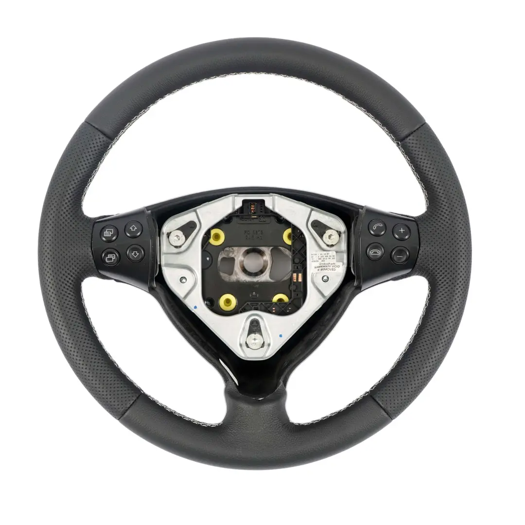 Mercedes-Benz A-Class W169 NEW Black Leather Steering Wheel with White Threads to with Part number A1694600403 Mercedes-Benz A-Class W169 NEW Black Leather Steering Wheel with White Threads - SKU A1694600403-3 - Part number A1694600403