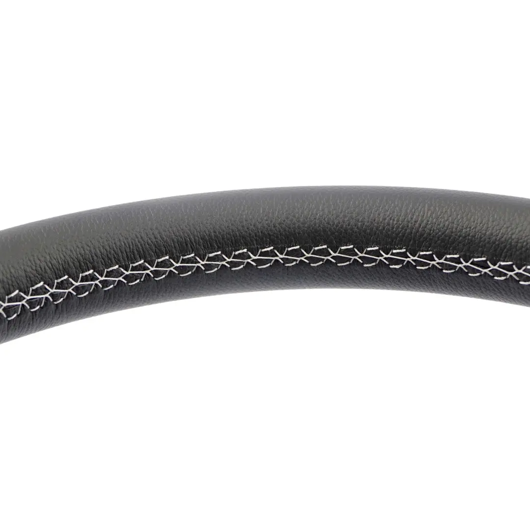 Mercedes-Benz A-Class W169 NEW Black Leather Steering Wheel with White Threads to with Part number A1694600403 Mercedes-Benz A-Class W169 NEW Black Leather Steering Wheel with White Threads - SKU A1694600403-3 - Part number A1694600403