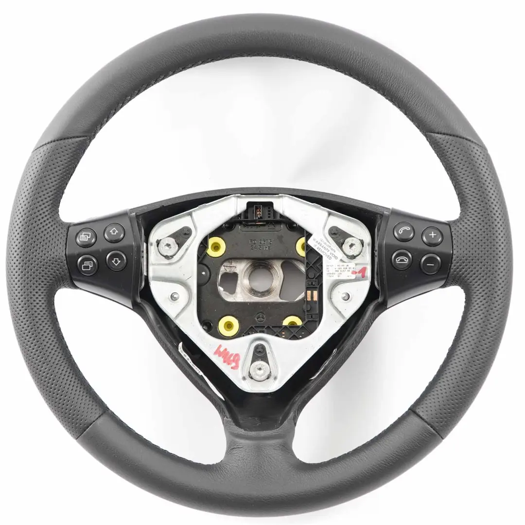 Mercedes W169 NEW Black Leather Steering Wheel with Black Threads - SKU A1694600503-1 - Part number A1694600503