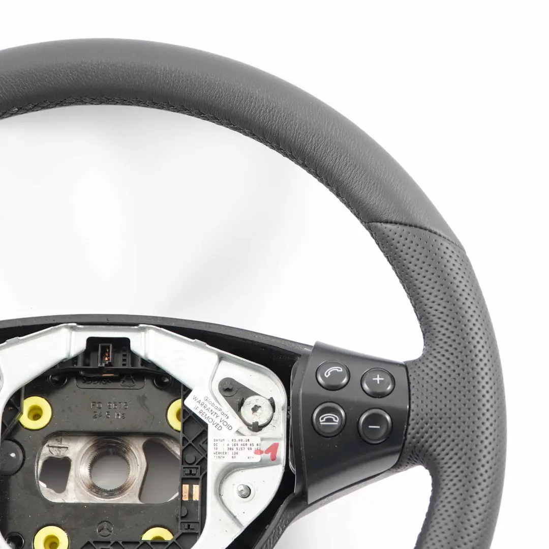 Mercedes W169 NEW Black Leather Steering Wheel with Black Threads - SKU A1694600503-1 - Part number A1694600503