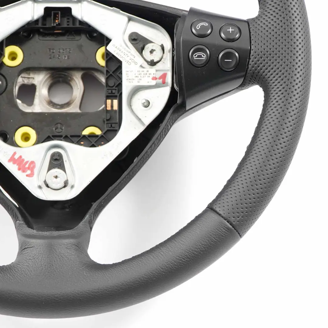 Mercedes W169 NUEVO volante de cuero negro con hilos negros - SKU A1694600503-1 - Número de pieza A1694600503