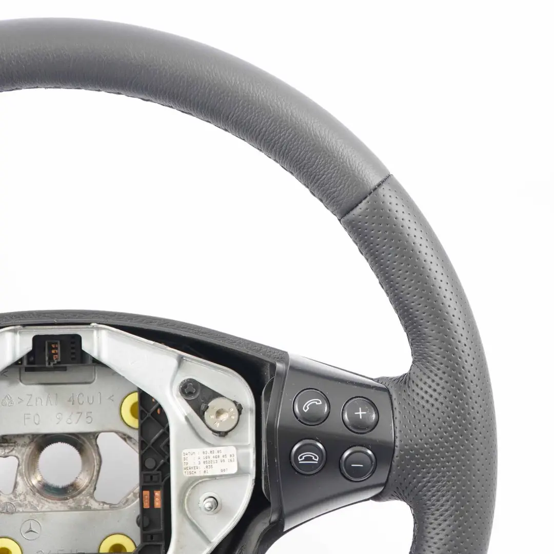 Mercedes W169 NOUVEAU Volant en cuir noir avec filets noirs - SKU A1694600503-2 - Numéro de pièce A1694600503