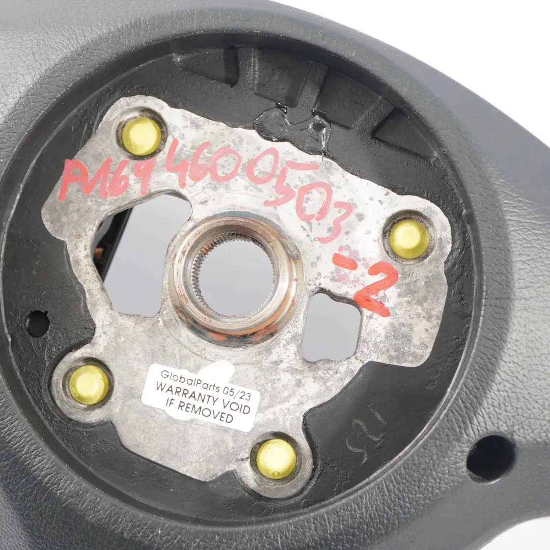 NUEVO volante de cuero negro con hilos negros para Mercedes W169 con número de pieza A1694600503 Mercedes W169 NUEVO volante de cuero negro con hilos negros - SKU A1694600503-2 - Número de pieza A1694600503