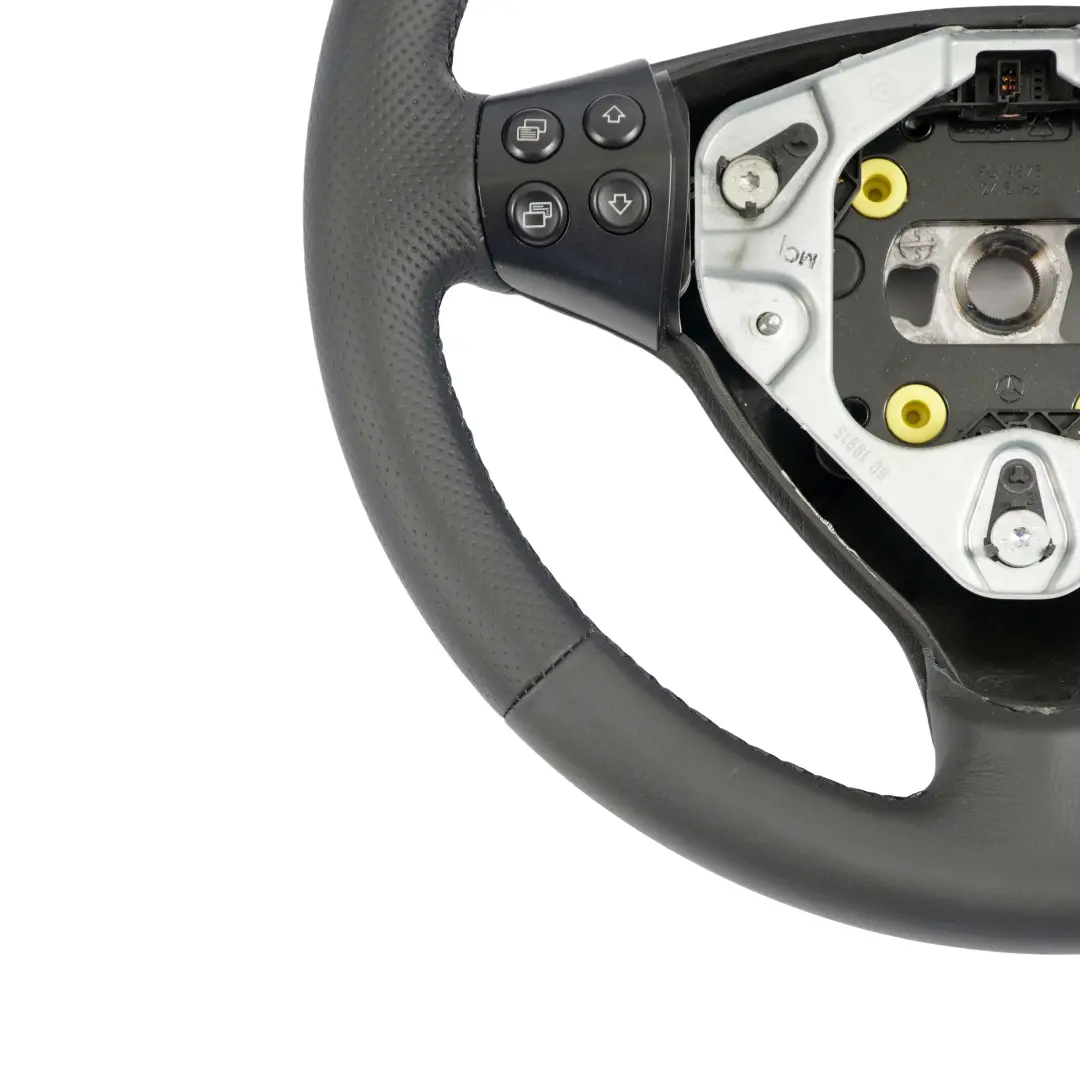Steering Wheel W169 Mercedes-Benz A-Class NEW Black Leather with Black Threads to with Part number A1694601103 Steering Wheel W169 Mercedes-Benz A-Class NEW Black Leather with Black Threads - SKU A1694601103-1 - Part number A1694601103