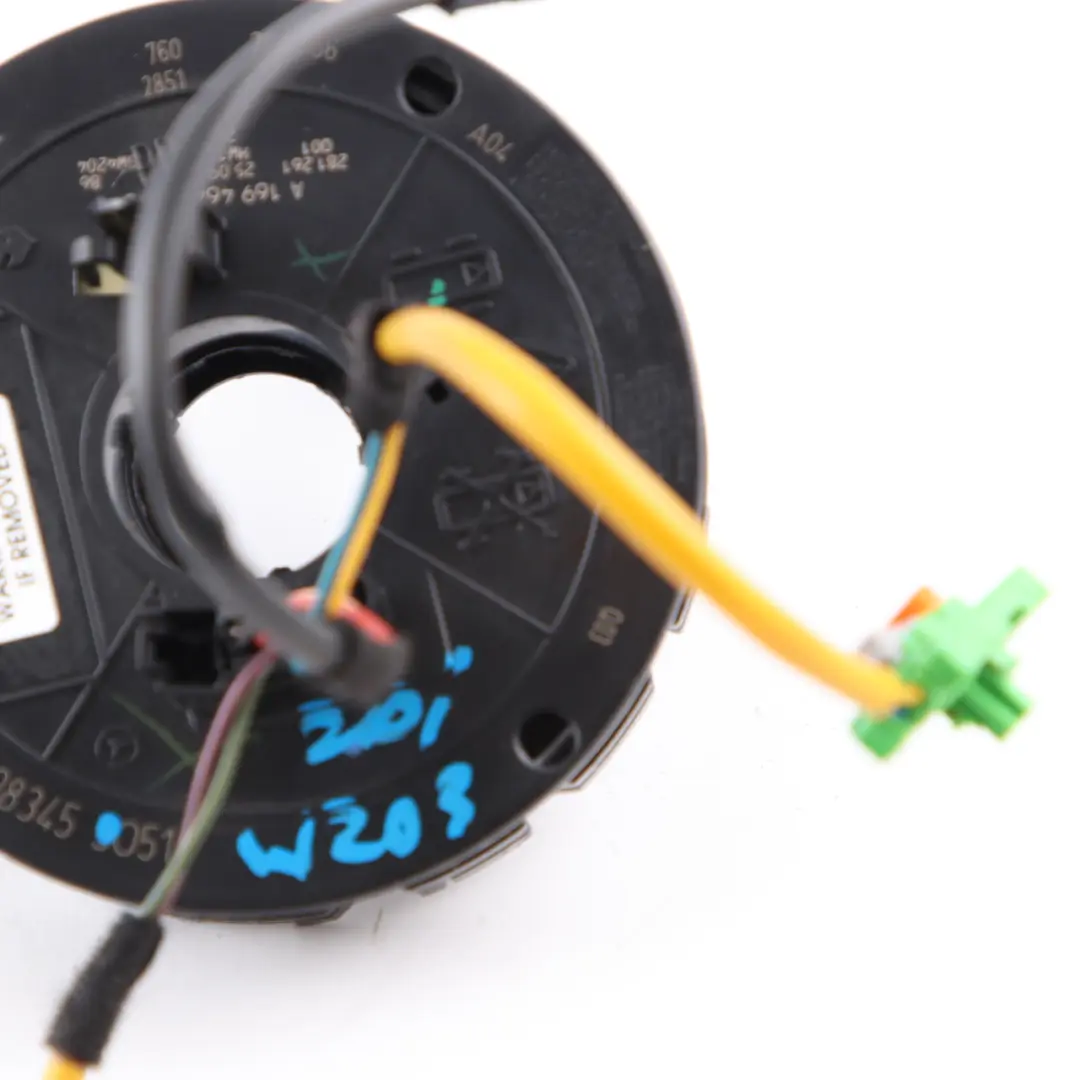 Steering Wheel Angle Sensor Slip Ring Squib A16946411018 to Mercedes W169 C209 W245 with Part number A1694641018 Mercedes W169 C209 W245 Steering Wheel Angle Sensor Slip Ring Squib A16946411018 - SKU A1694641018 - Part number A1694641018