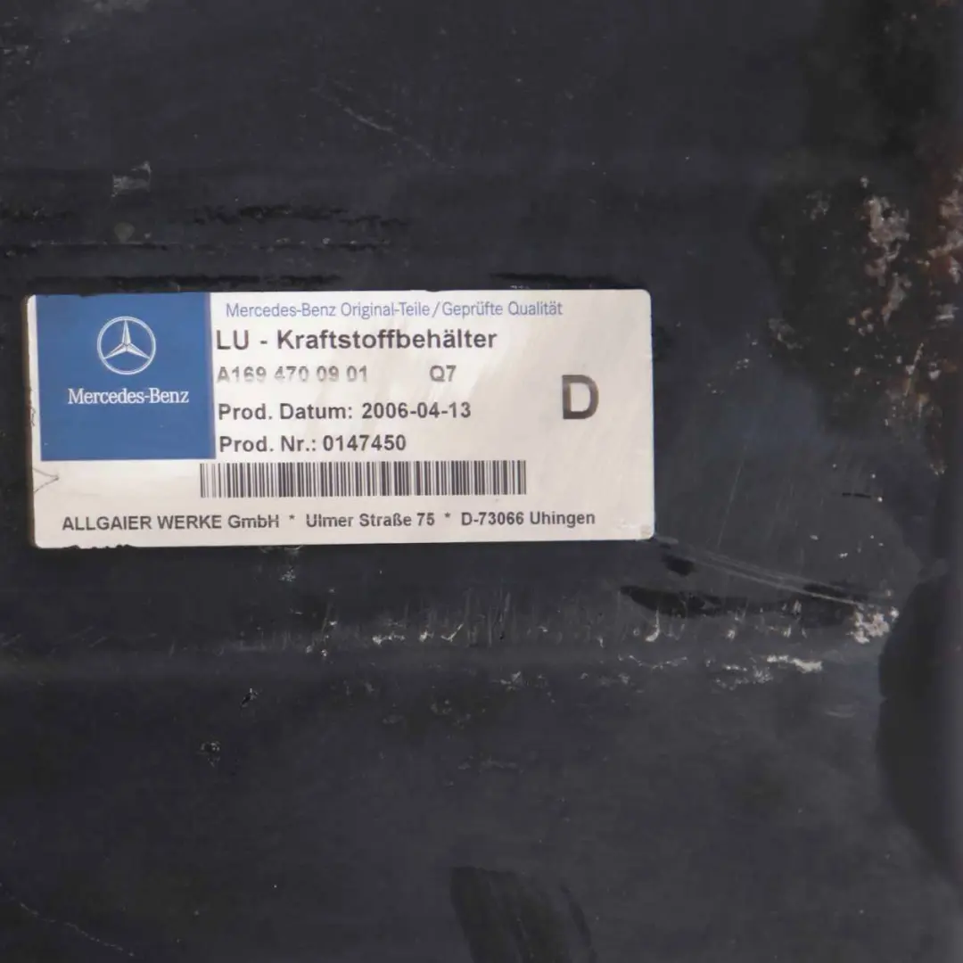 Mercedes W169 W245 Fuel Tank Diesel Complete Fuel Container 50L - SKU A1694702301-1 - Part number A1694702301