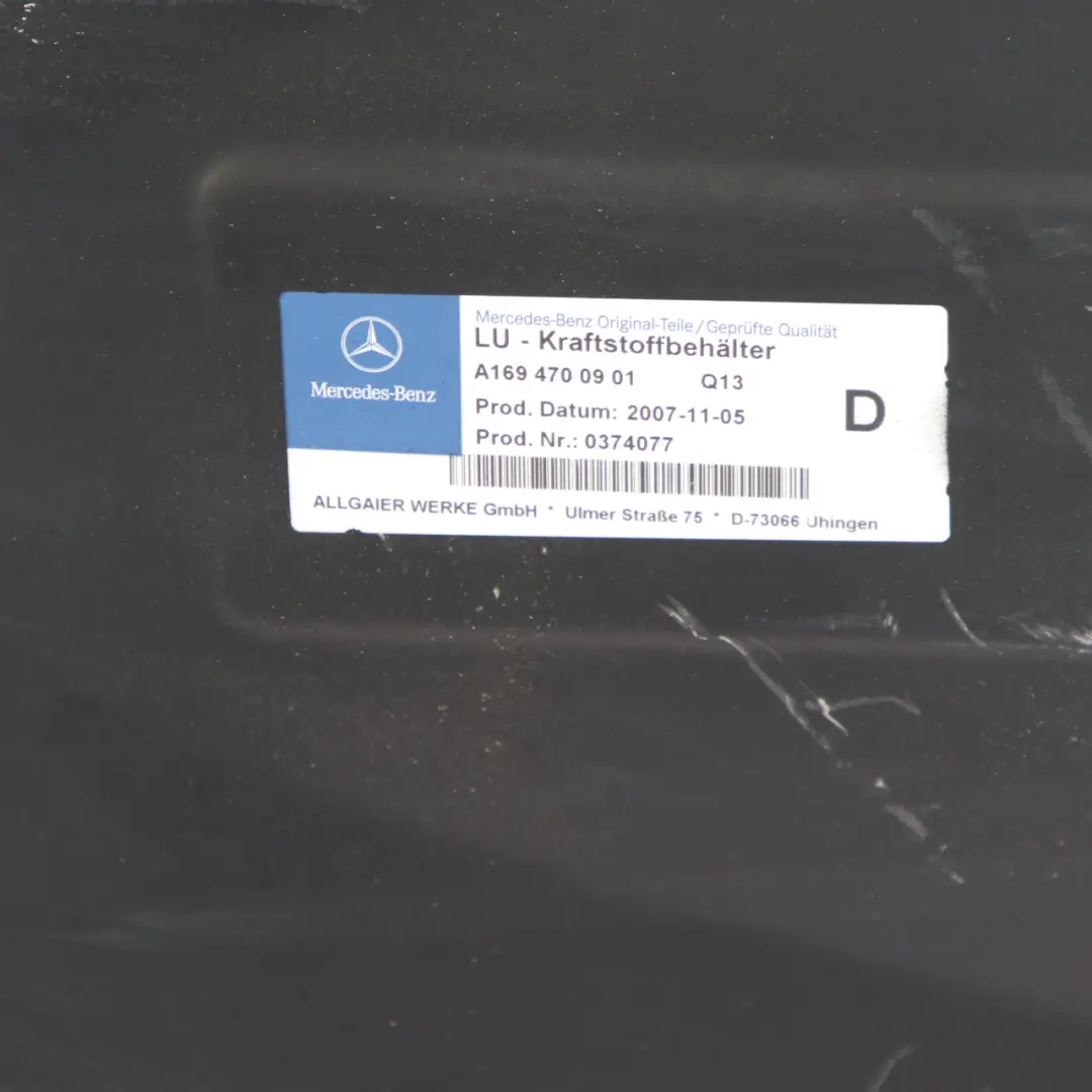 Mercedes Benz A B Class W169 W245 Diesel Bare Fuel Tank 50L - SKU A1694702301 - Part number A1694702301