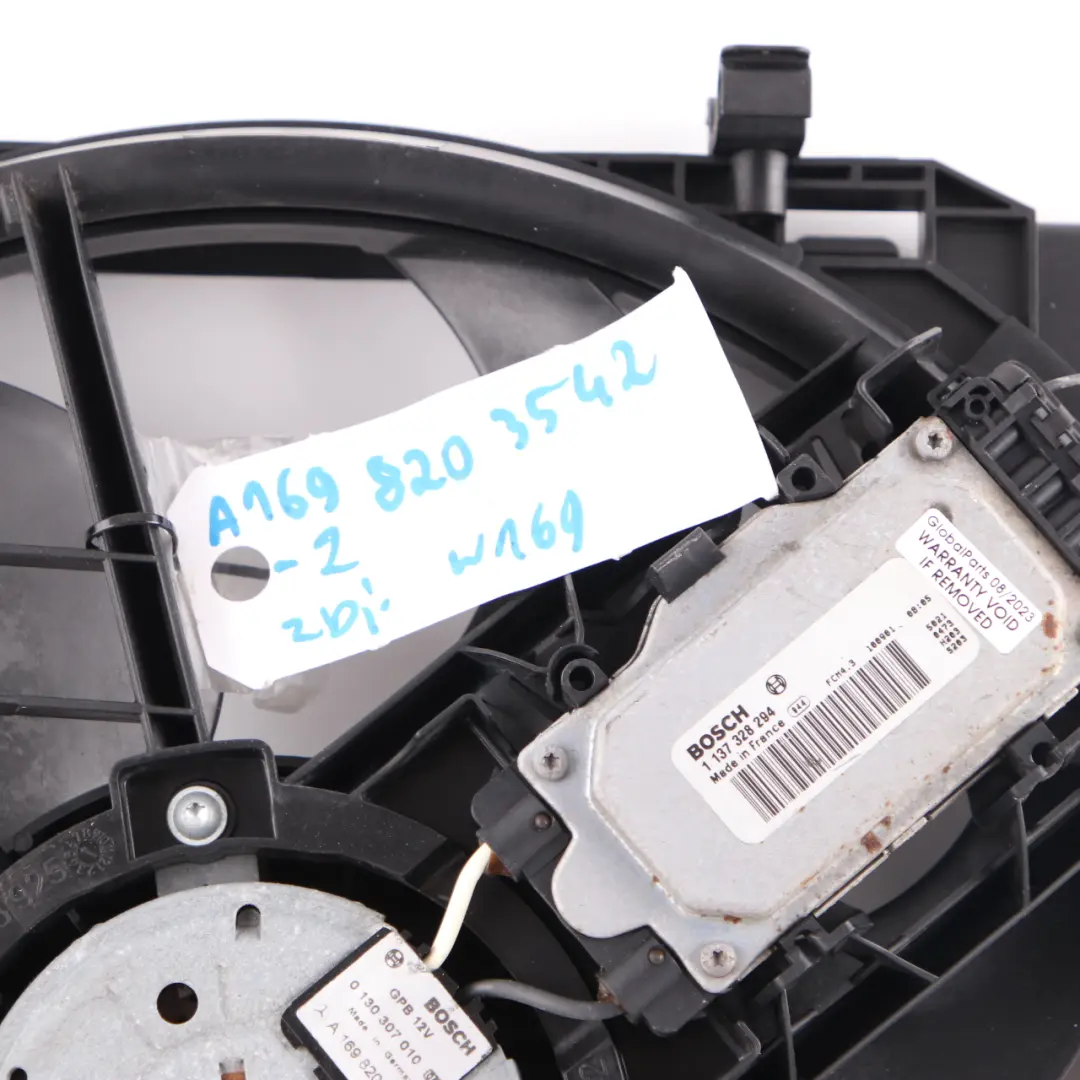 Mercedes W169 W245 Refrigeración del motor Ventilador del radiador refrigerante - SKU A1695002593 - Número de pieza A1695002593