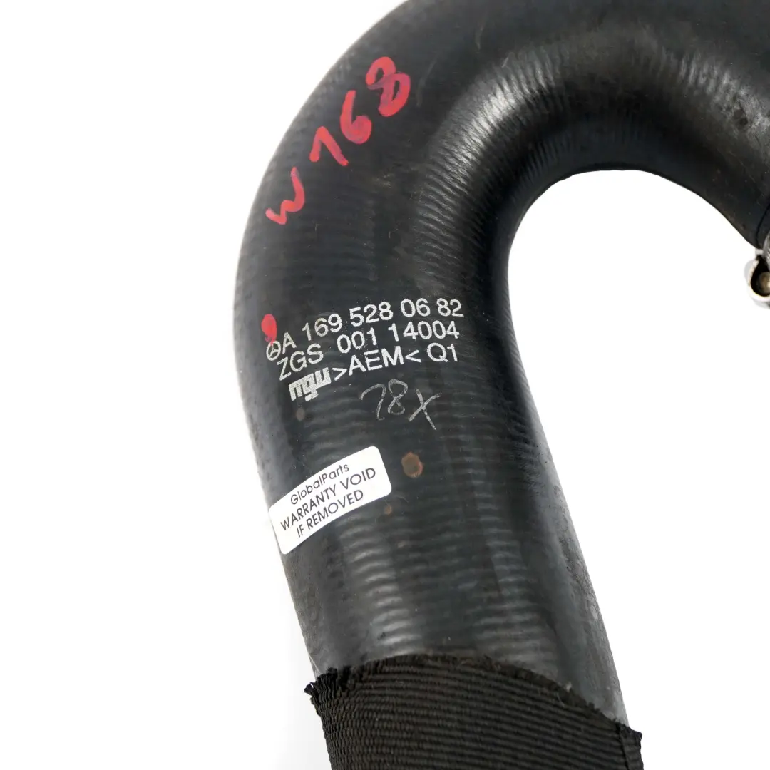Mercedes B W169 W245 200 Turbo Air Flow Intercooler Hose Pipe - SKU A1695280682 - Numéro de pièce A1695280682