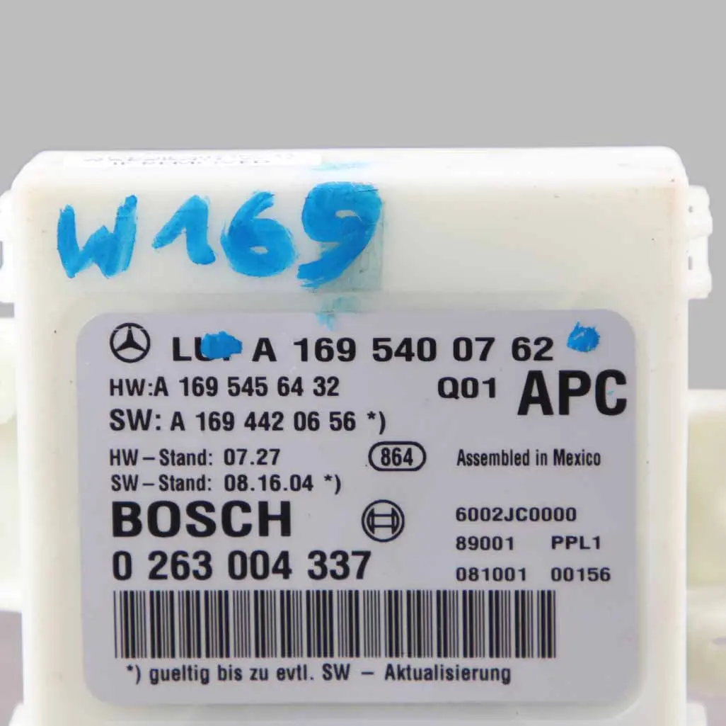 Parking Module Mercedes W169 W245 PDC Distance Control Unit Sensor to with Part number A1695400762 Parking Module Mercedes W169 W245 PDC Distance Control Unit Sensor - SKU A1695400762 - Part number A1695400762