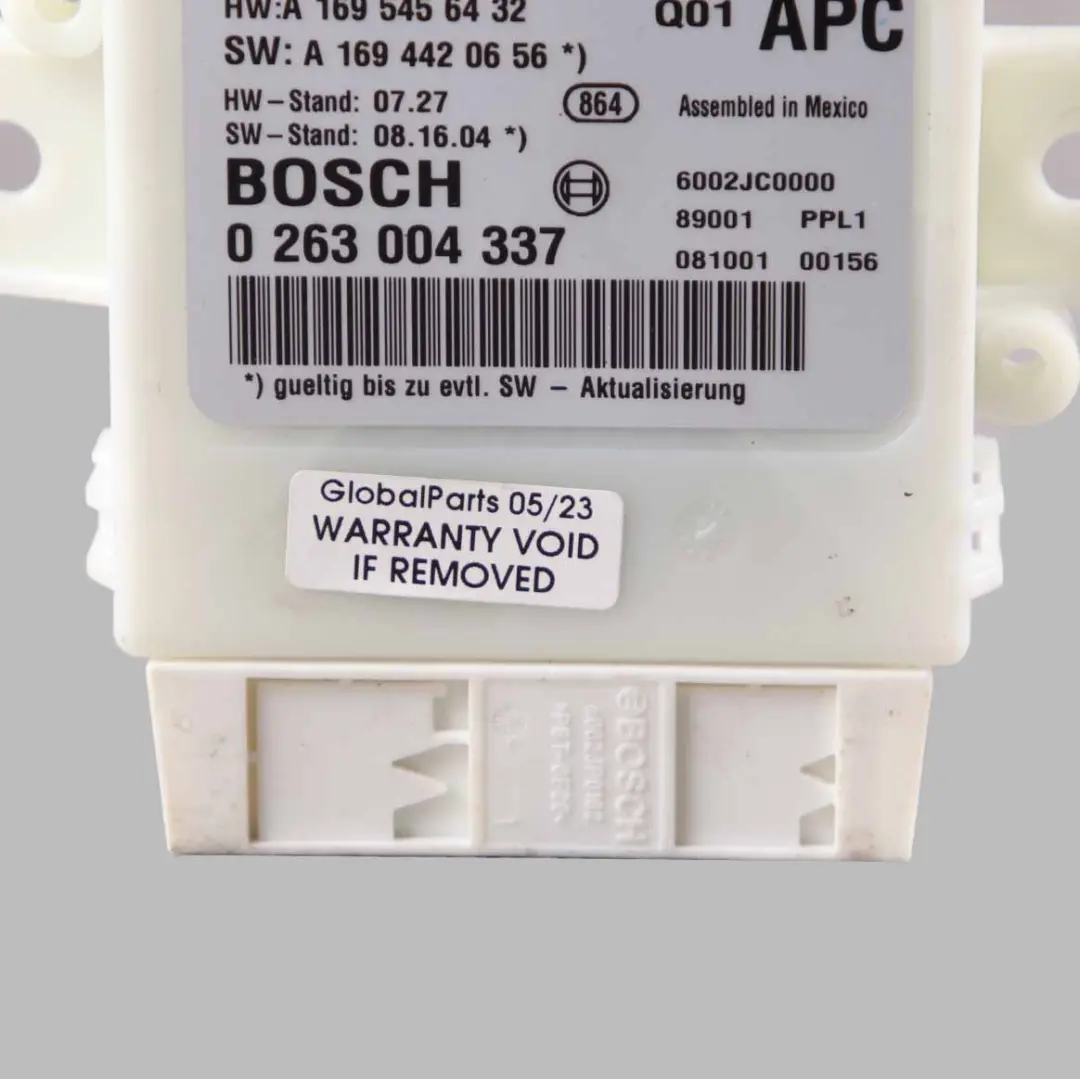 Parking Module Mercedes W169 W245 PDC Distance Control Unit Sensor to with Part number A1695400762 Parking Module Mercedes W169 W245 PDC Distance Control Unit Sensor - SKU A1695400762 - Part number A1695400762