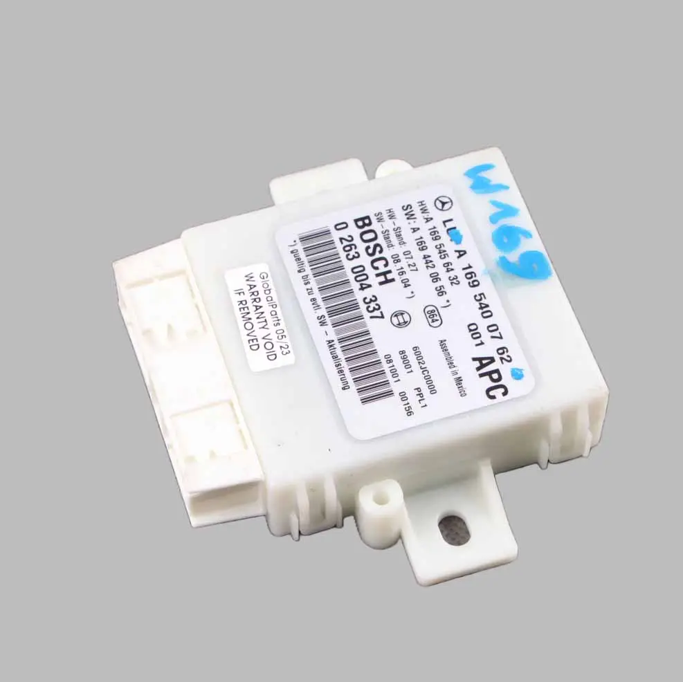  Módulo aparcamiento Mercedes W169 W245 PDC Unidad Control Sensor - SKU A1695400762 - Número de pieza A1695400762