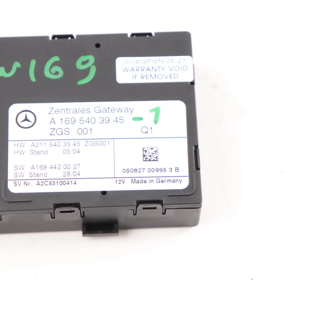 Mercedes W245 Moduł Sterownik Gateway - SKU A1695403945-1 - Numer Części A1695403945