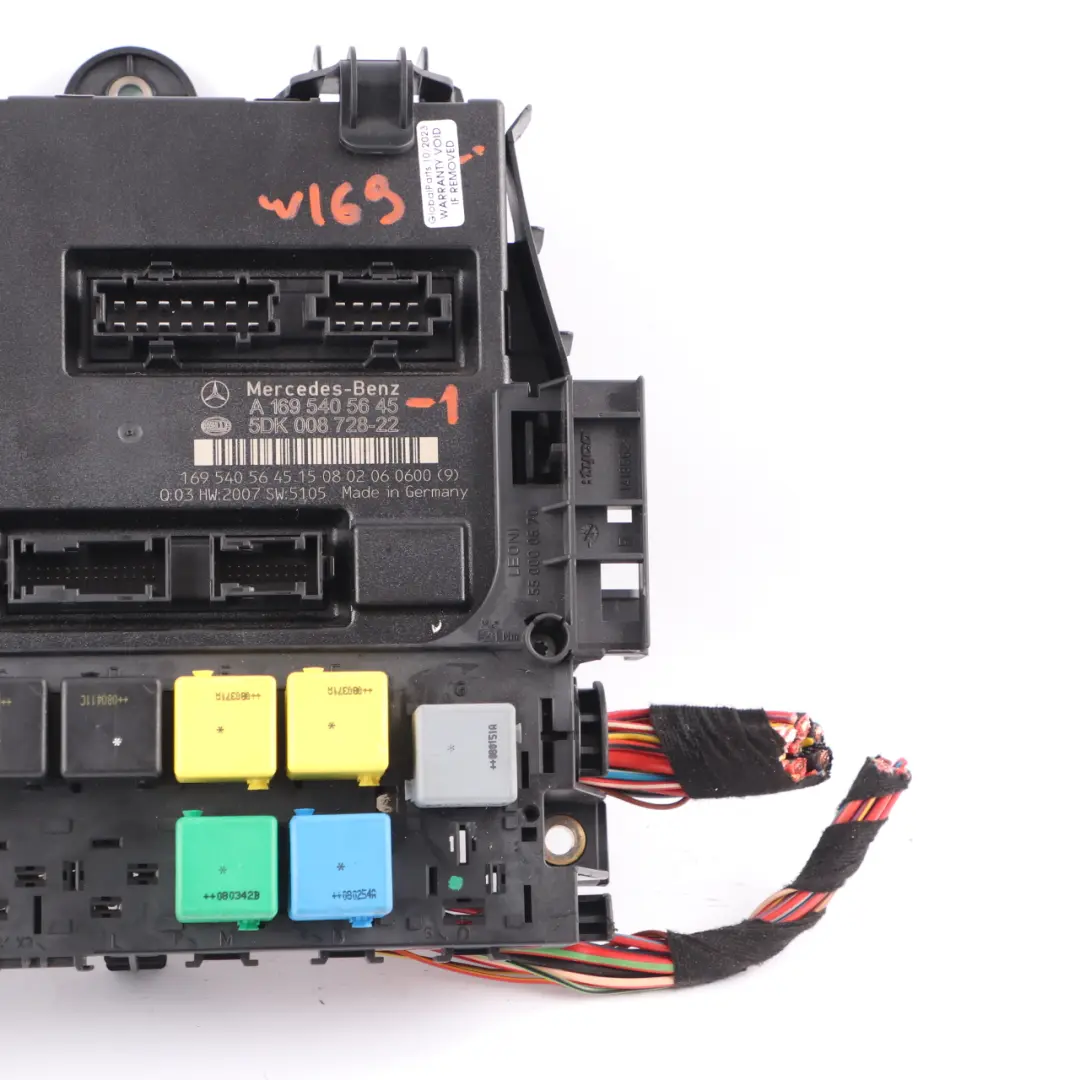 Mercedes W169 SAM Modulo Controllo Scatola Fusibili Unità - SKU A1695405645-1 - Numero di parte A1695405645